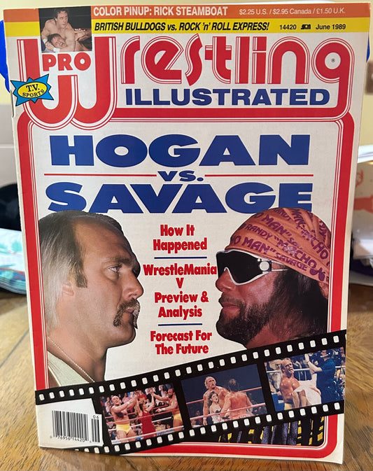PWI Pro Wrestling Illustrated Magazine June 1989 (Ricky Steamboat Full Color Poster Inside)