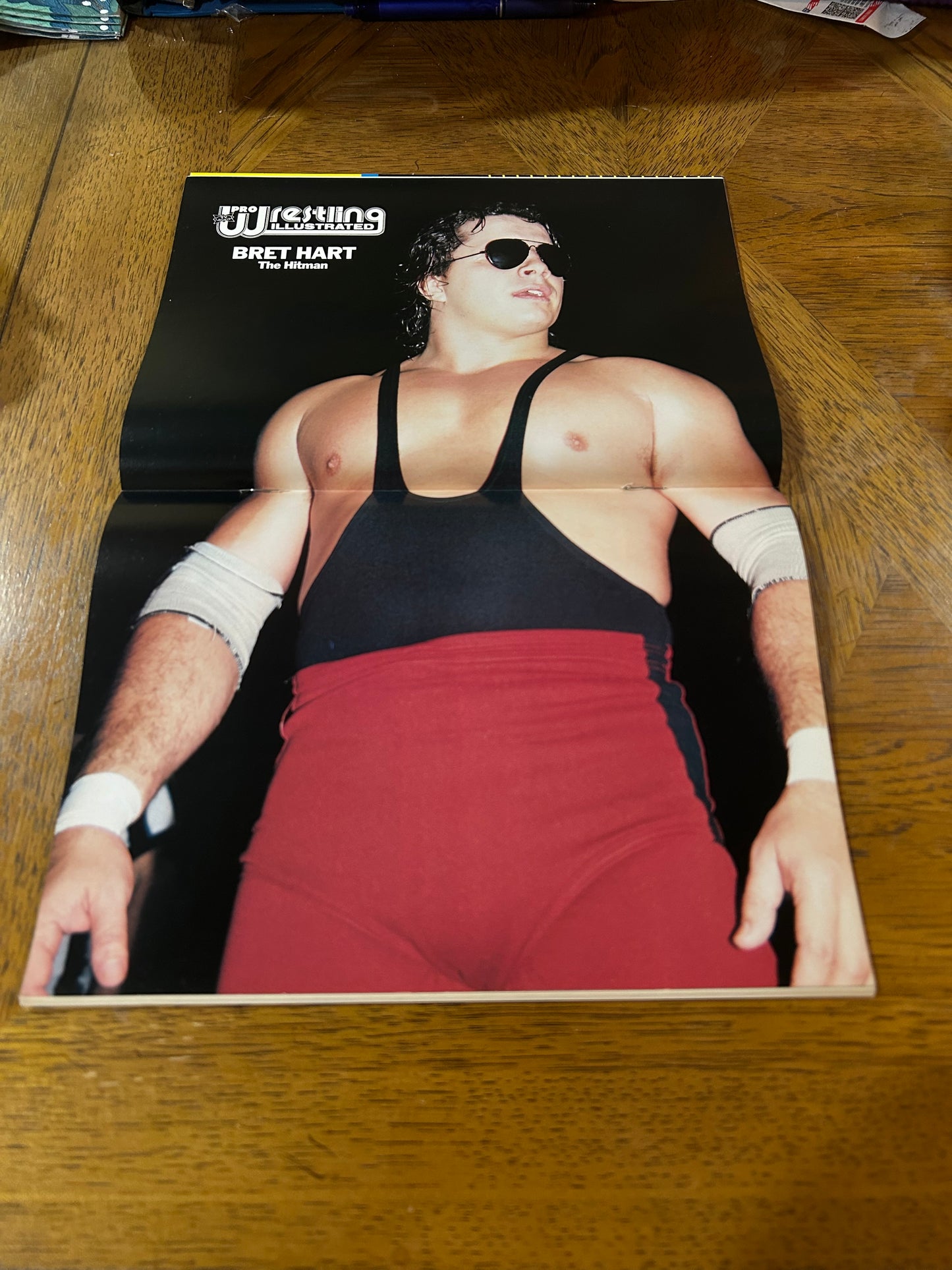 PWI Pro Wrestling Illustrated Magazine Feb. 1990 (Bret Hart Full Color Poster Inside)