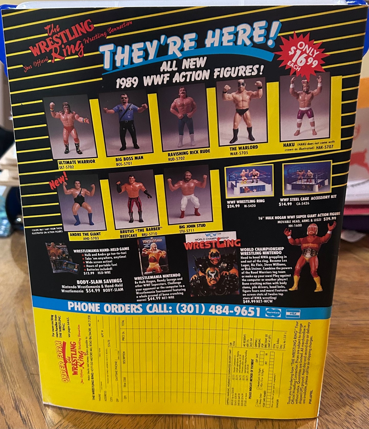 PWI Pro Wrestling Illustrated Magazine April 1990 (Dusty Rhodes Full Color Poster)