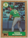 Mark McGwire 1987 Topps Card