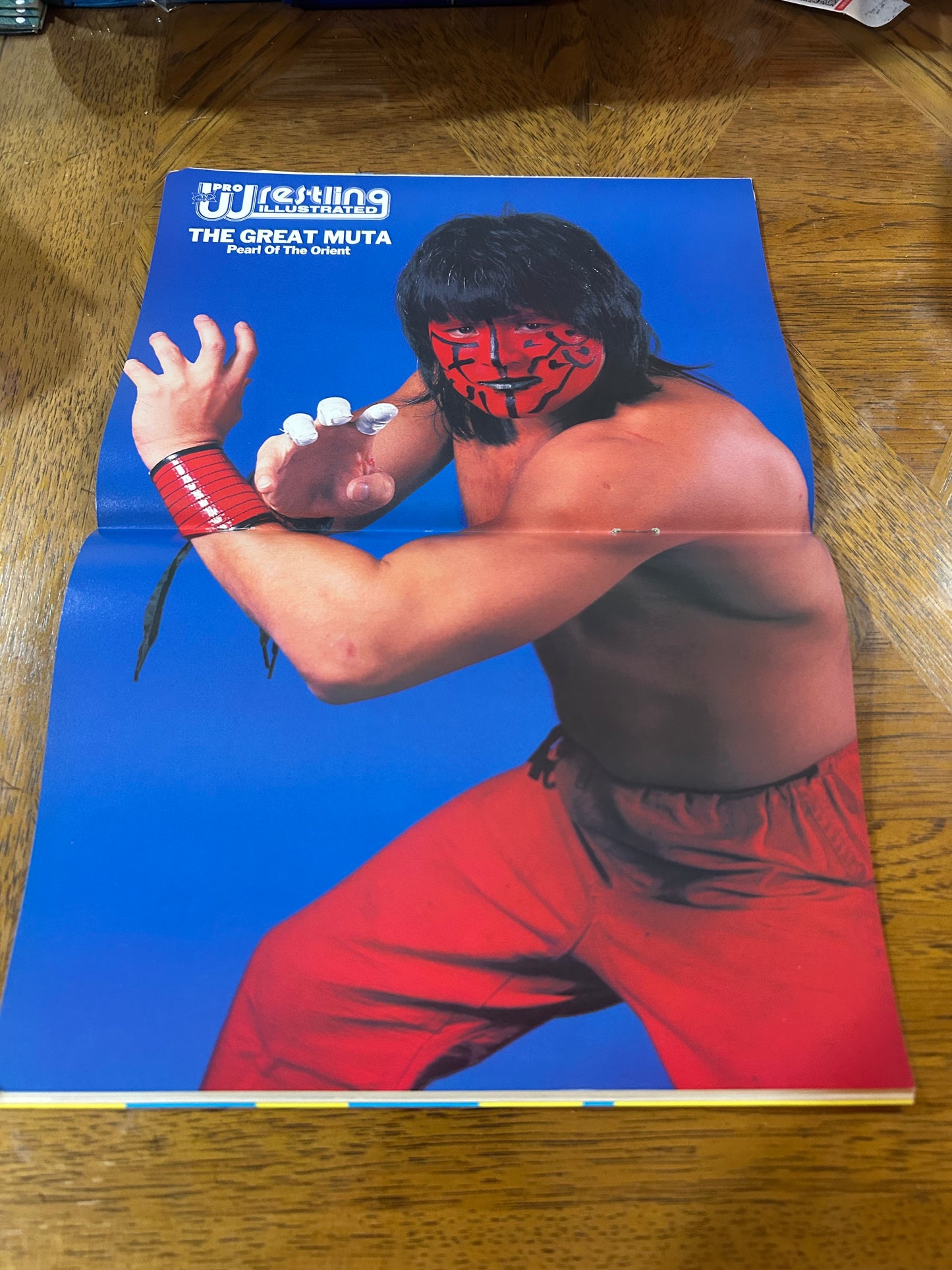 PWI Pro Wrestling Illustrated Magazine May 1990 (AWESOME Great Muta Full Color Poster Inside)