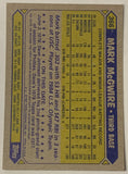 Mark McGwire 1987 Topps Card