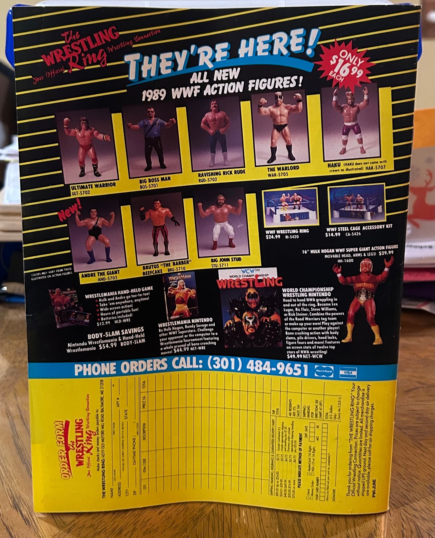 PWI Pro Wrestling Illustrated Magazine June 1990 (AWESOME Sting Full Color Poster Inside)