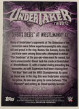 Undertaker 2017 WWE Topps “Undertaker Tribute” Insert Card #12 of 40