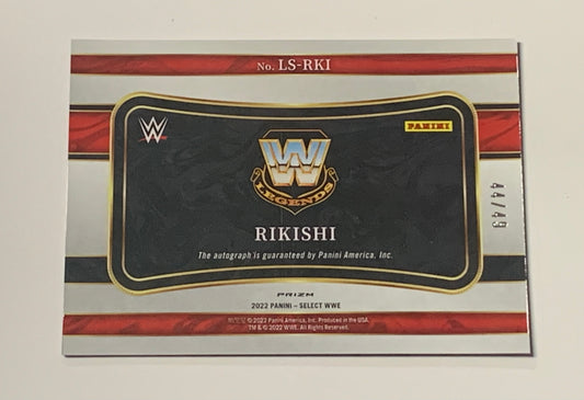 Rikishi 2022 WWE Select Legendary Blue Signatures Auto Card #44/49