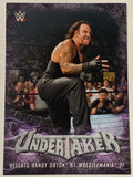 Undertaker 2017 WWE Topps “Undertaker Tribute” Insert Card #28 of 40