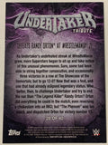 Undertaker 2017 WWE Topps “Undertaker Tribute” Insert Card #28 of 40