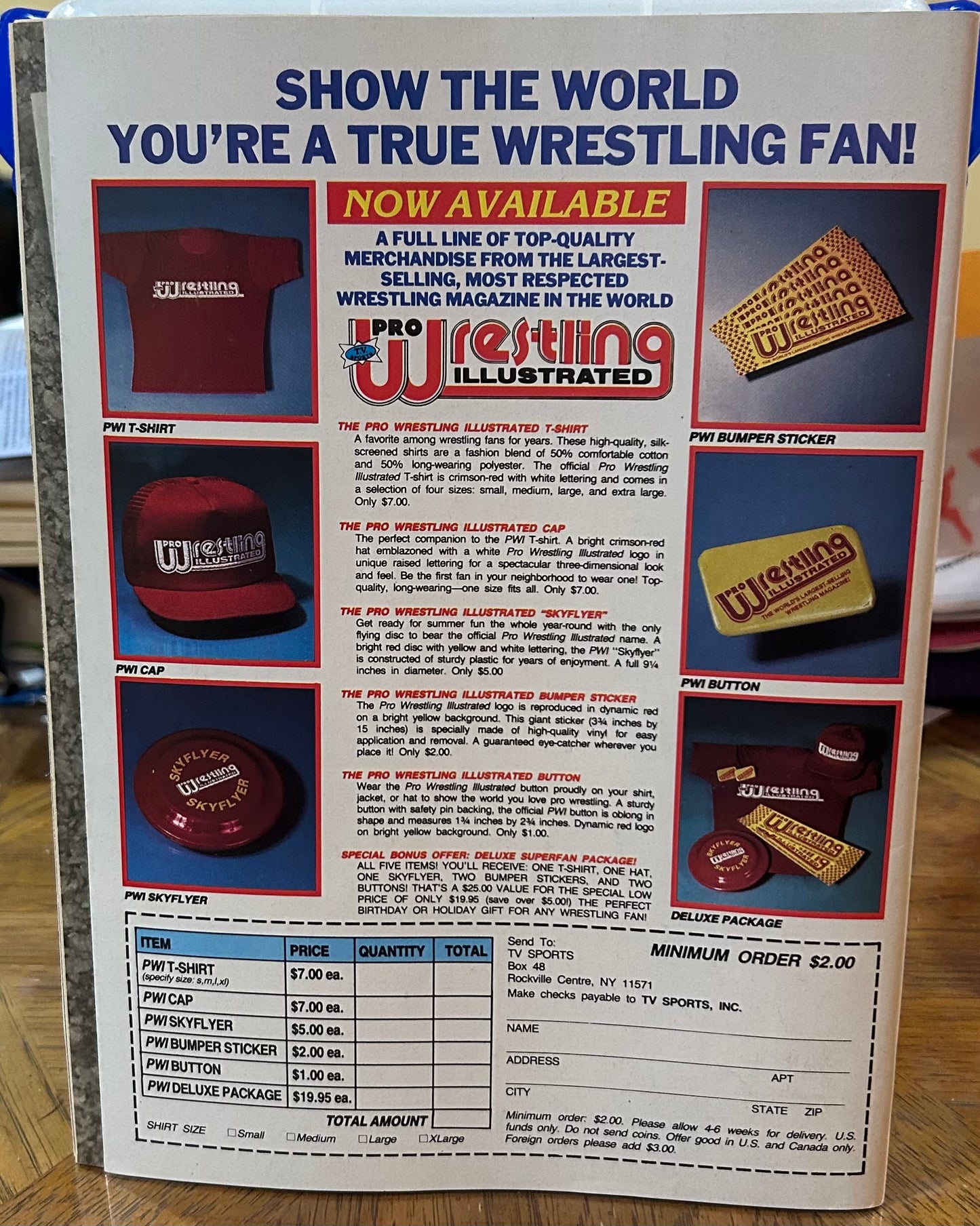 PWI Pro Wrestling Illustrated Magazine Oct. 1990 (Brutus Beefcake Full Color Poster Inside)