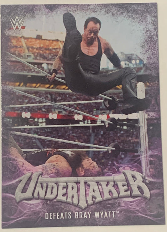 Undertaker 2017 WWE Topps “Undertaker Tribute” Insert Card #38 of 40