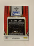 Jimmy Uso 2022 WWE Select Gold Autographed Memorabilia Prizm Auto Card #8/10 Bloodline