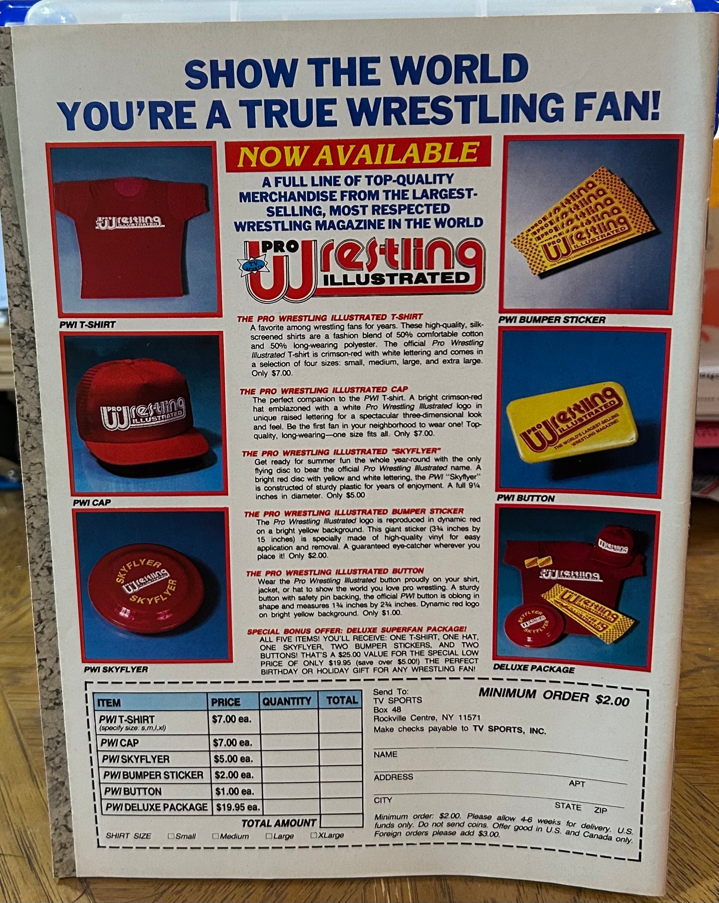 PWI Pro Wrestling Illustrated Magazine Dec. 1990 (AWESOME Sting Full Color Poster Inside)