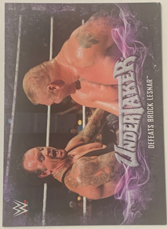 Undertaker 2017 WWE Topps “Undertaker Tribute” Insert Card #39 of 40