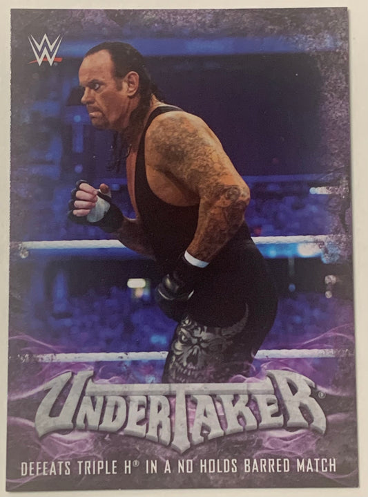 Undertaker 2017 WWE Topps “Undertaker Tribute” Insert Card #36 of 40