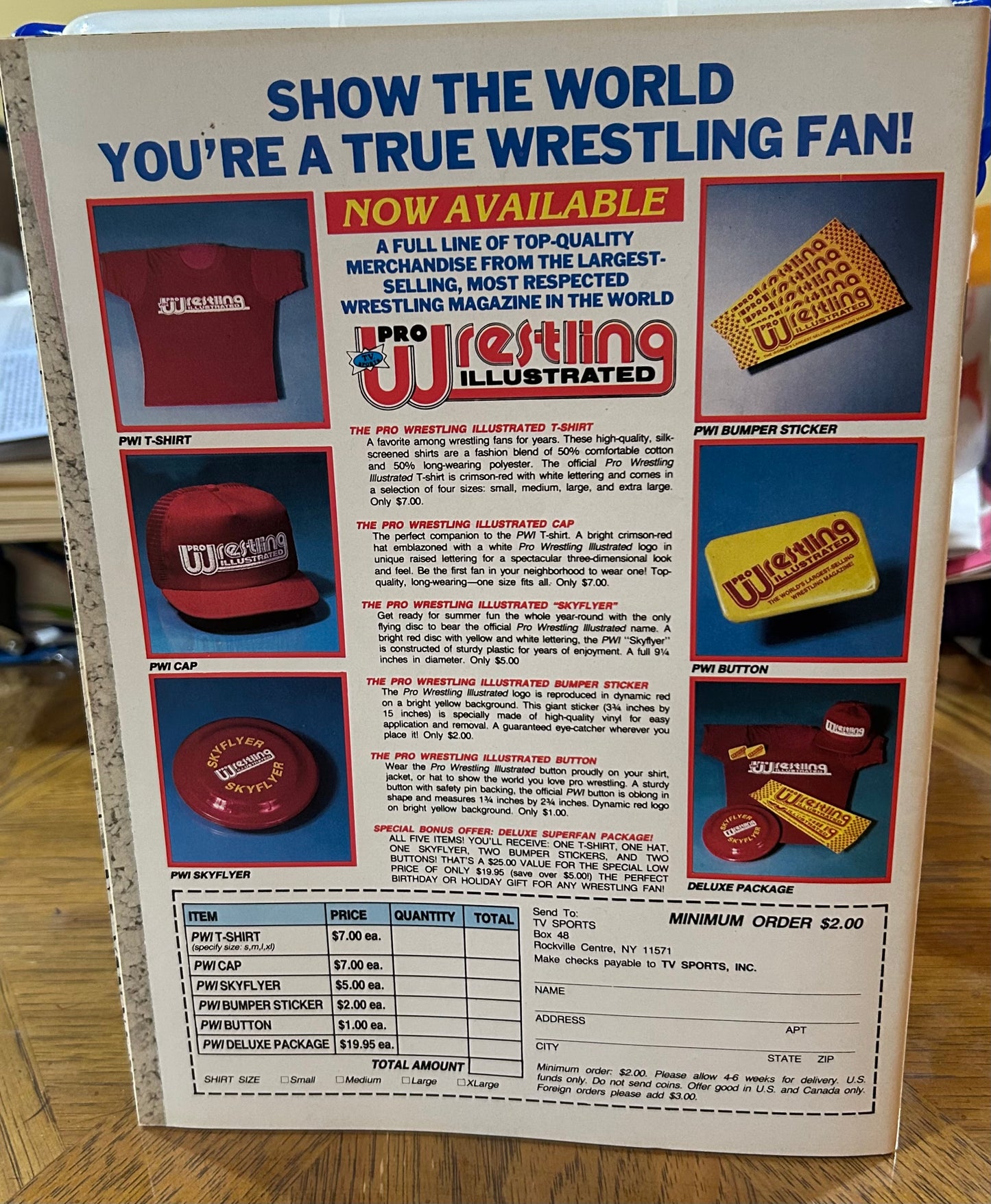 PWI Pro Wrestling Illustrated Magazine Jan. 1991 (Kerry Von Erich Full Color Poster Inside)