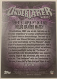 Undertaker 2017 WWE Topps “Undertaker Tribute” Insert Card #36 of 40