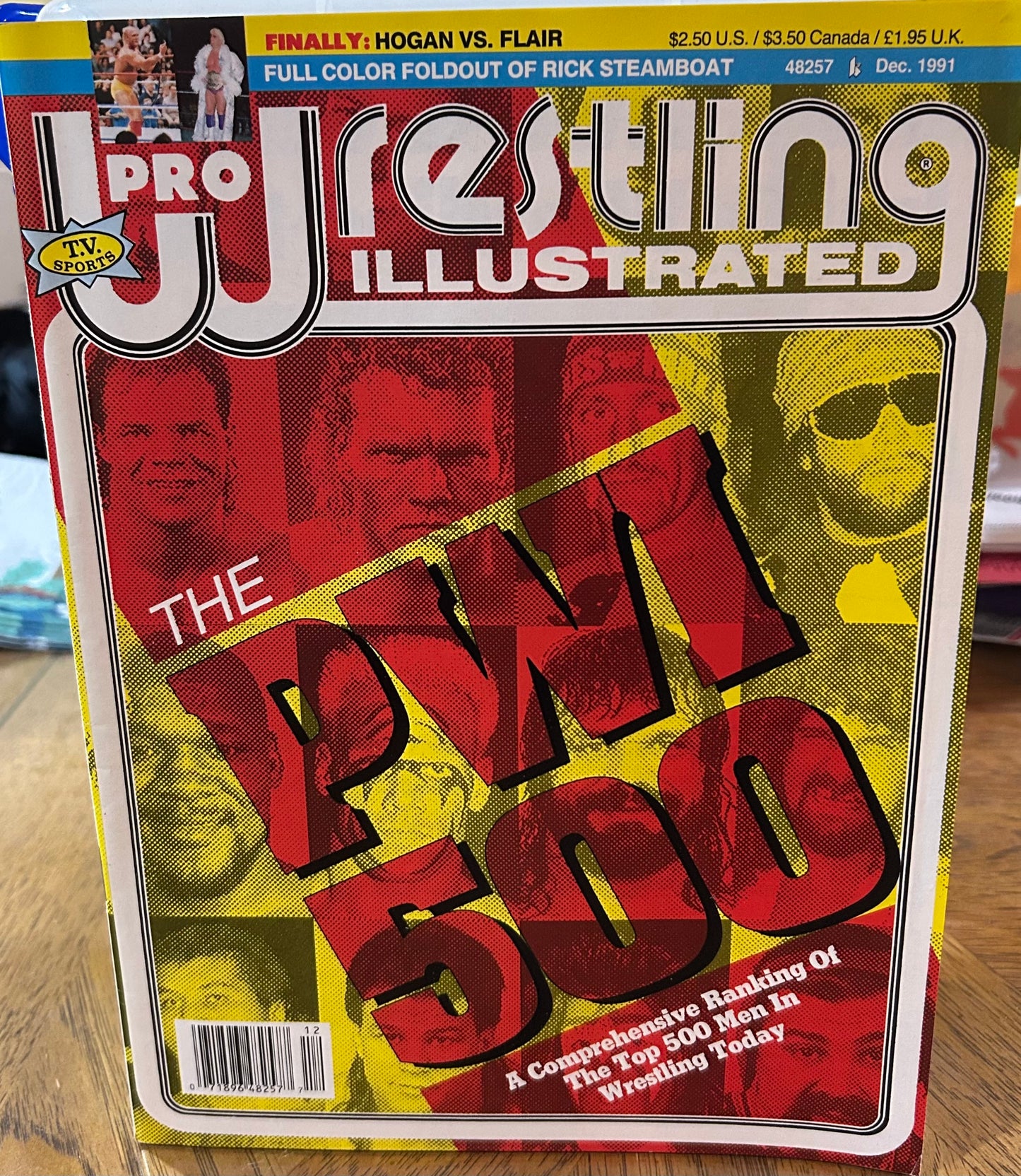 PWI Pro Wrestling Illustrated Magazine PWI 500 Dec. 1991 (Ricky Steamboat Full Color Poster Inside)
