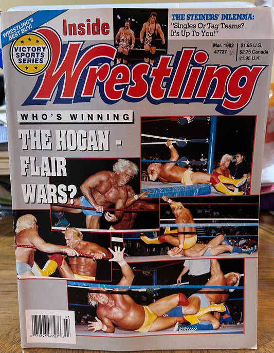 Inside Wrestling Magazine March 1992 (The Hogan/Flair Wars)