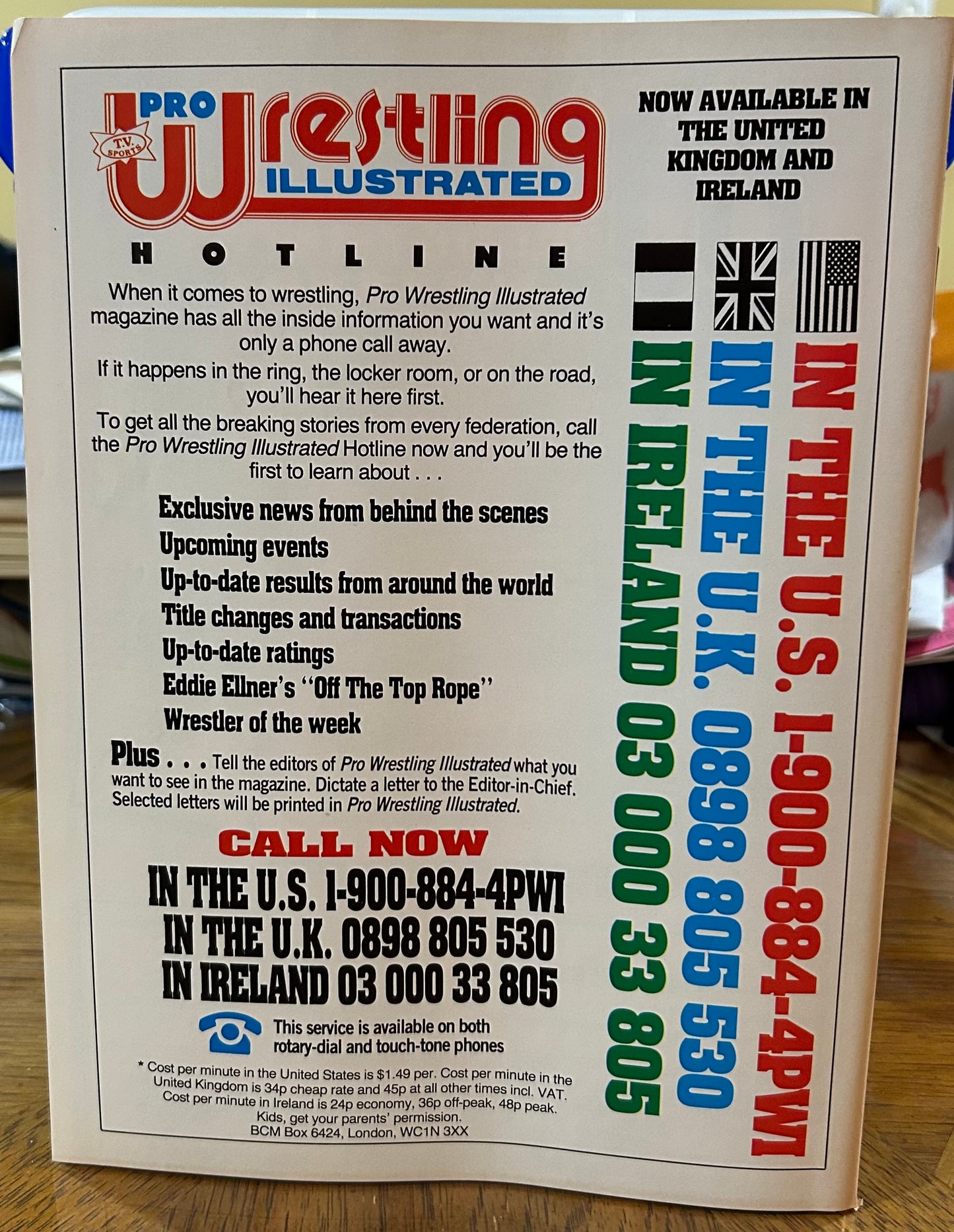 Inside Wrestling Magazine March 1992 (The Hogan/Flair Wars)