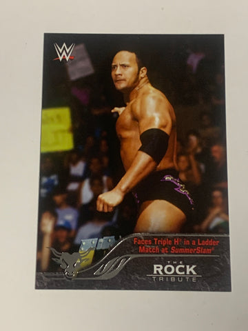 The Rock 2016 WWE Topps Tribute Insert Card #4