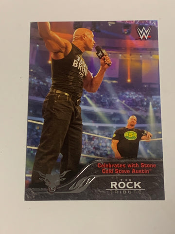 The Rock 2016 WWE Topps Tribute Insert Card #36