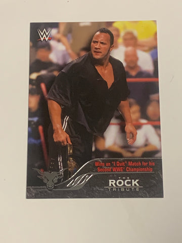 The Rock 2016 WWE Topps Tribute Insert Card #5