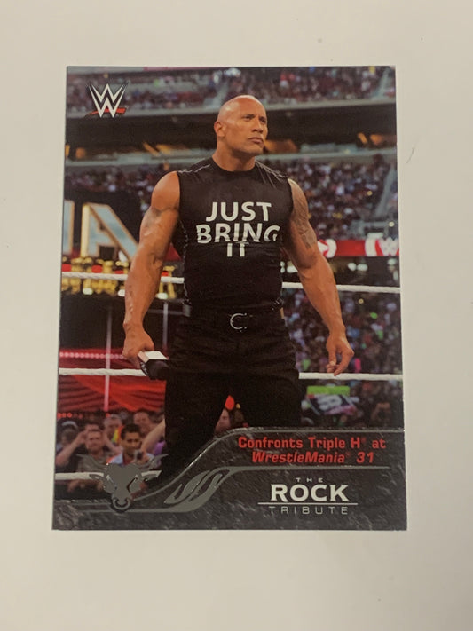 The Rock 2016 WWE Topps Tribute Insert Card #39