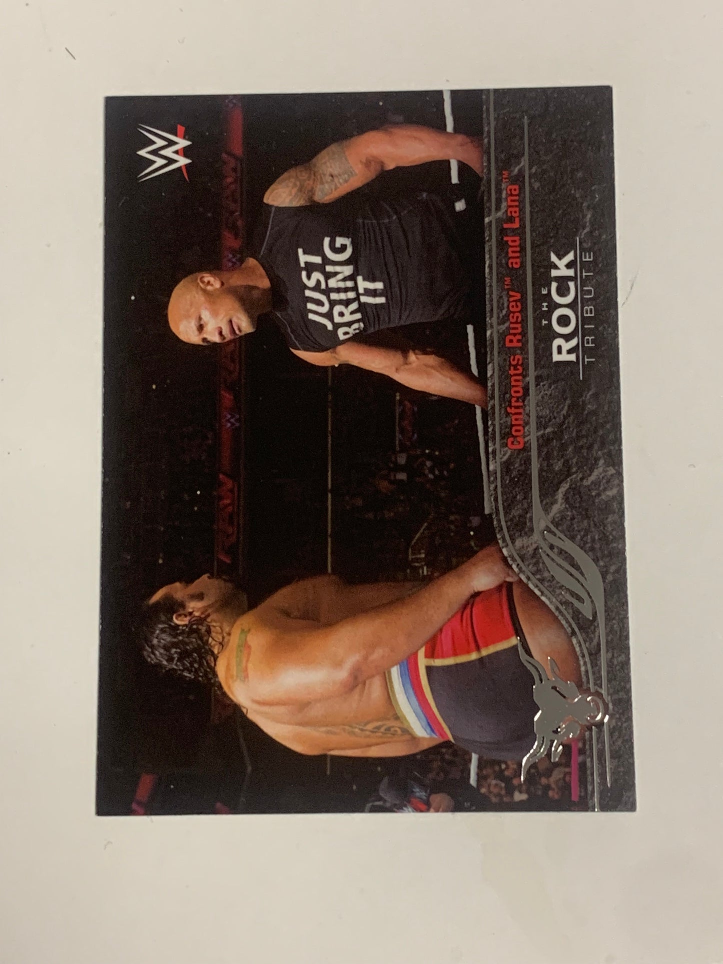The Rock 2016 WWE Topps Tribute Insert Card #37