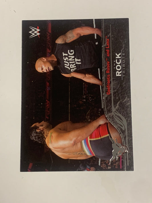 The Rock 2016 WWE Topps Tribute Insert Card #37