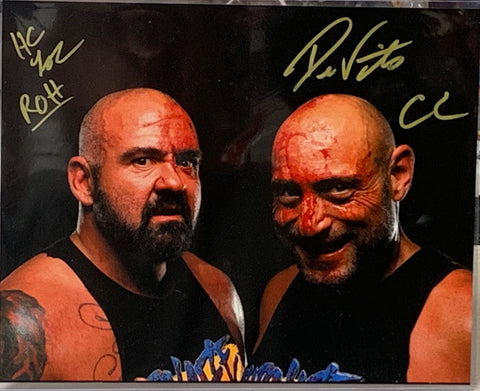 Carnage Crew (HC Loc & Devito) ROH Signed 8x10 Color Photo (Comes w/COA)