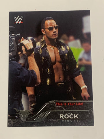 The Rock 2016 WWE Topps Tribute Insert Card #11