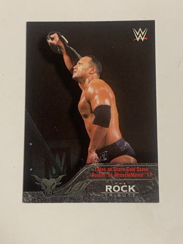 The Rock 2016 WWE Topps Tribute Insert Card #18