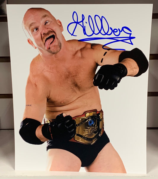 Gillberg Signed WWE 8x10 Color Photo COA