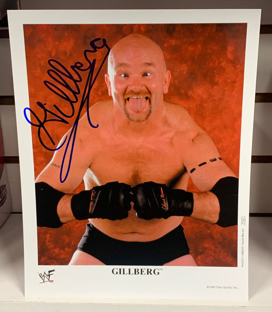 Gillberg Signed WWE 8x10 Color Photo COA