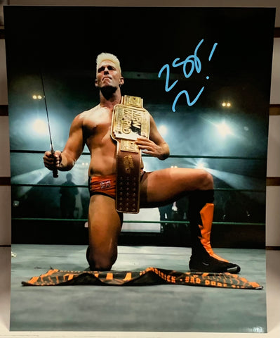 Zack Sabre Jr Signed IWGP 8x10 Color Photo (Comes w/COA) (Newly Listed)