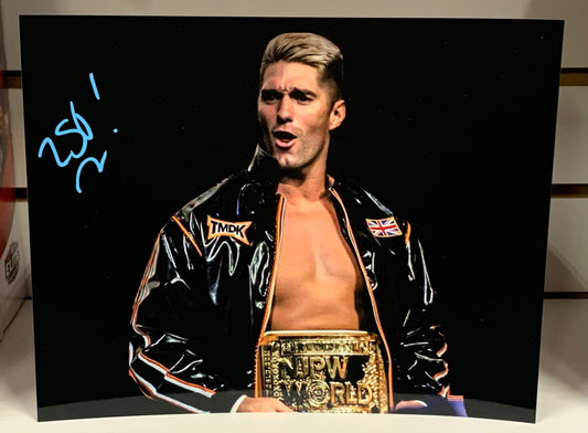 Zack Sabre Jr Signed IWGP 8x10 Color Photo (Comes w/COA)