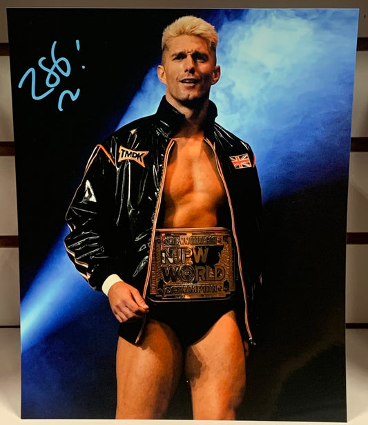 Zack Sabre Jr Signed IWGP 8x10 Color Photo (Comes w/COA)