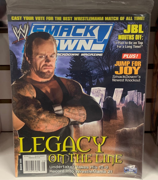 WWE Smackdown Magazine March 2005 (Sealed) Undertaker