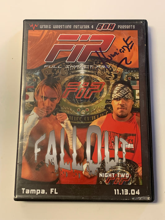 FIP ROH Fallout Night Two 11/13/04 DVD Tampa, FL SIGNED by Homicide