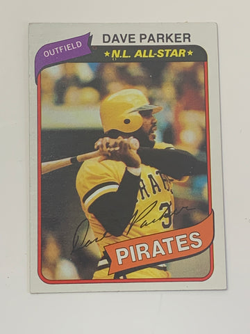 Dave Parker 1980 Topps Card PIRATES (MLB Hall of Fame)