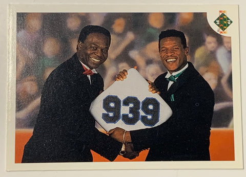 Rickey Henderson & Lou Brock 1991 UD Upper Deck “Stolen Base Leaders” Card