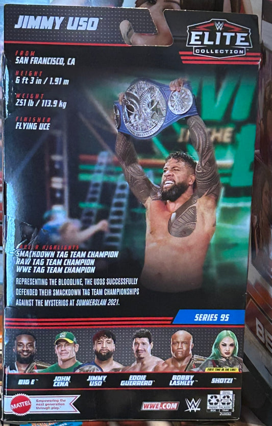 + Jimmy Uso WWE Mattel Elite Series 98 Action Figure (The Bloodline)