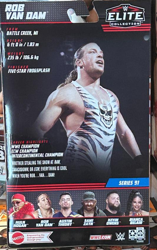 + RVD Rob Van Dam WWE Mattel Elite Series 98 Action Figure