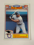 Rickey Henderson 1988 Topps All-Star Game Commemorative Card NY YANKEES