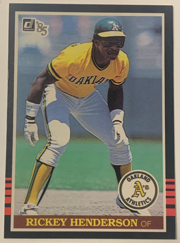 Rickey Henderson 1985 Donruss Card