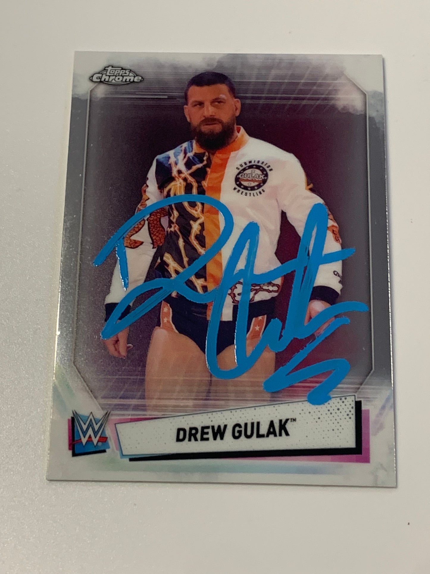 Drew Gulak SIGNED 2021 WWE Topps Chrome Card (Comes w/COA)