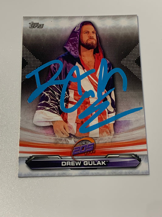 Drew Gulak SIGNED 2019 WWE NXT Topps Card (Comes w/COA)