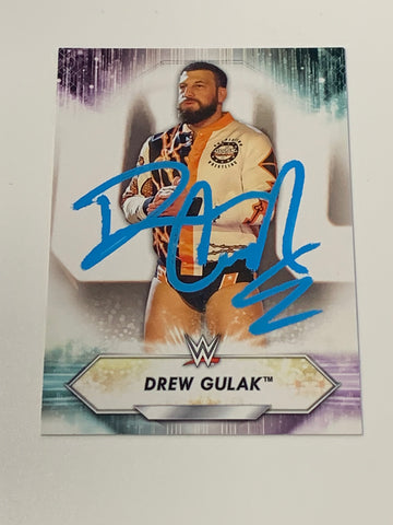 Drew Gulak SIGNED 2021 WWE NXT Topps Card (Comes w/COA)!!!