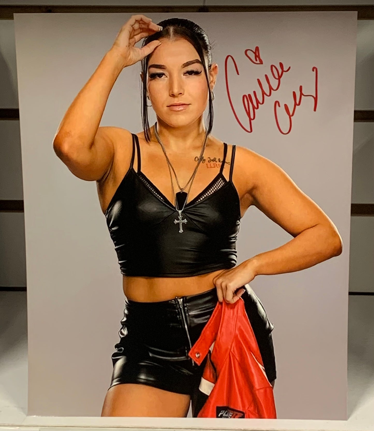 Emma Diaz aka Carolina Cruz Signed 8x10 Color Photo NXT WWE (Comes w/COA)!!!