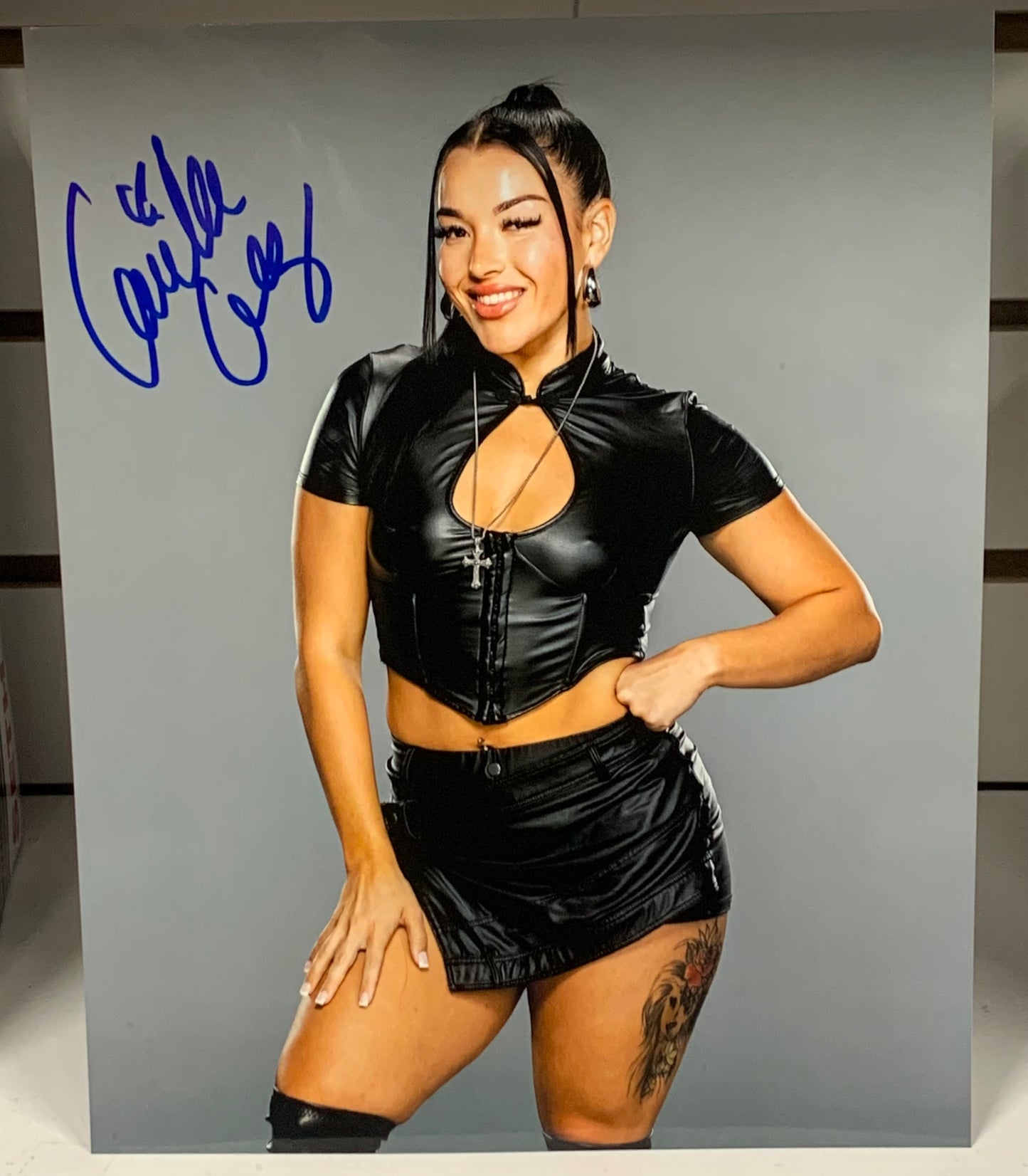 Emma Diaz aka Carolina Cruz Signed 8x10 Color Photo NXT WWE (Comes w/COA)!!!