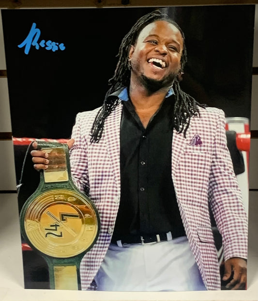 Reggie Signed 8x10 Color Photos NXT WWE